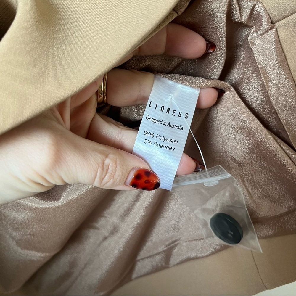 Princess Polly Lioness Wyoming Mocha Tan Oversized Blazer XL - Picture 10 of 11